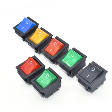 KCD4 Rocker Switch - 2 Position 4/6 Pins with Light, 30A