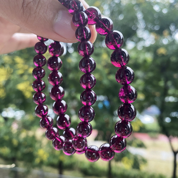 Wholesale Purple Garnet Crystal Beads Bracelet for Crafts and Gifts
