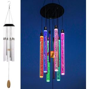 6 LED -Röhrchen Farbwechsel Wind Glockenspiel
