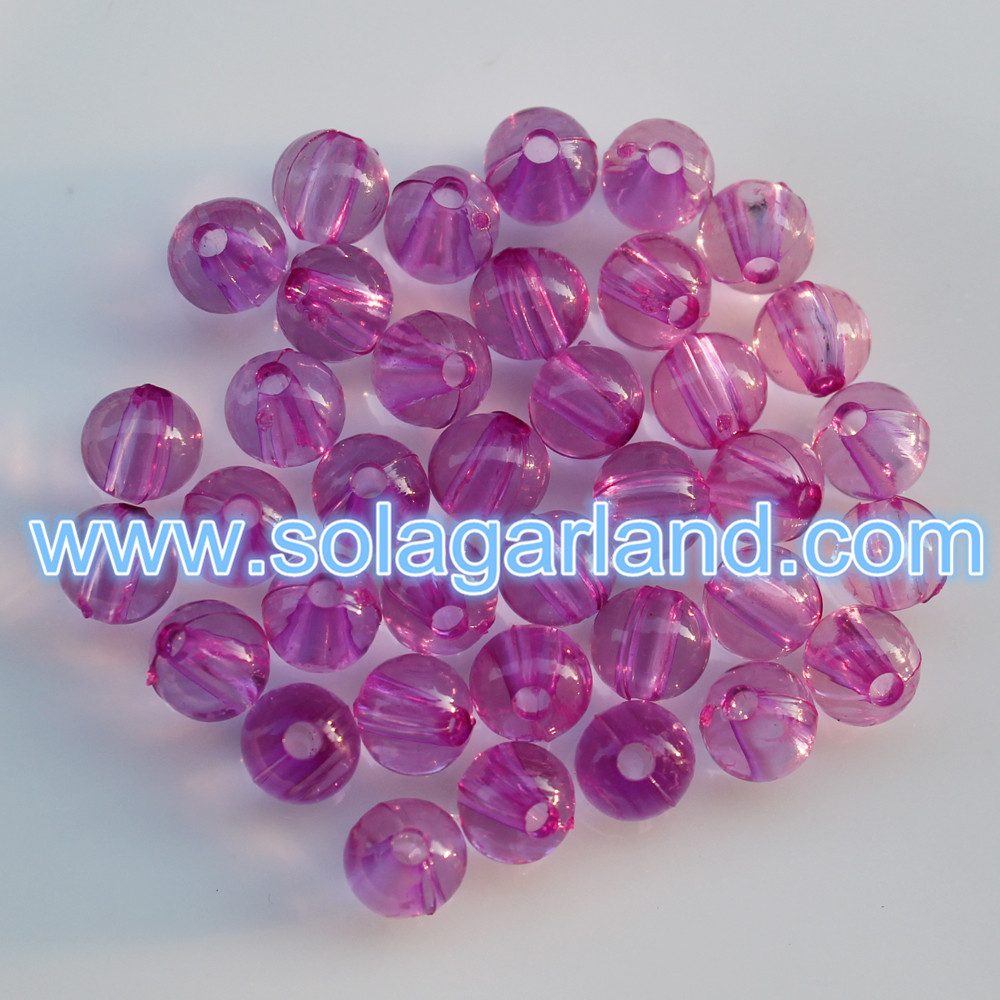 Clear Acrylic Round Pony Beads