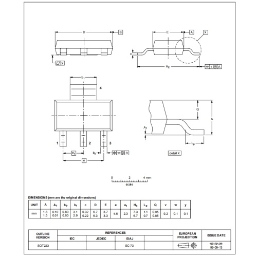 1A on-state RMS current SOT223-3L Z0107MN triac