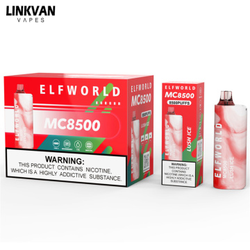 Original Elfworld MC 8500 Puffs Vape Pen Rechargeable