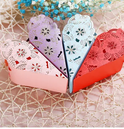 Cake Shape Wedding Candy Box for Feast