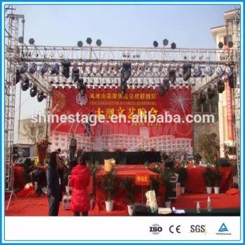 China Manufacturer 16 inch party screw stage display easy truss
