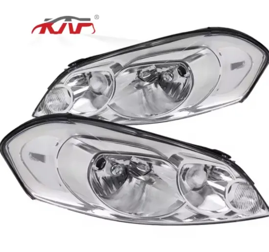 Chrome Housing Clear Reflector Headlamp GM2503261 GM2502261 for Chevy Impala 2006-2011