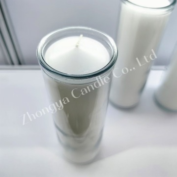 Religious Glass Jar Candle in Bulk Home Decoration
