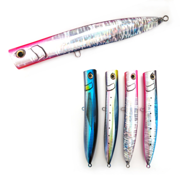 Customized MISTER LURE 60g 190mm Hard Plastic Popper Fishing Lure for Saltwater