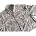 Men Casual Y/d 100% Cotton Flannel Shirt