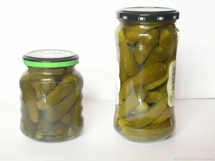 canned pickled gherkins