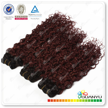 Grade 6A virgin jerry curl weave extensions human hair,Cheap red jerry curl weave