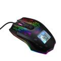 Mouse cablato da gioco illuminato LCD con DPI 10000