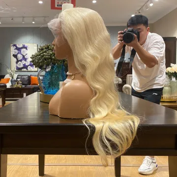 150% 180% Density HD Lace Wig, Wholesale Human Hair 613 HD Lace Front Wig,Transparent 13X4 Lace Frontal Wig For Black Women