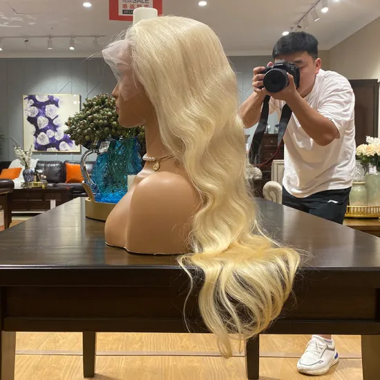 150% 180% Density HD Lace Wig, Wholesale Human Hair 613 HD Lace Front Wig,Transparent 13X4 Lace Frontal Wig For Black Women