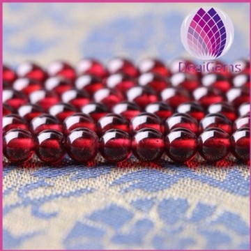 Natural garnet beads AAAA Grade 5 mm round loose beads wine red color gemstone beads strands