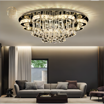 Modern Luxury K9 Crystal Chandelier LED Pendant Light for Living Room