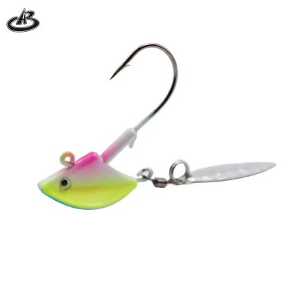Premium Fishing Gear: Glow Crappie Jig Heads, Swim Bait Hooks, Willow Blade Spinners, and High-Quality Fishing Baits
