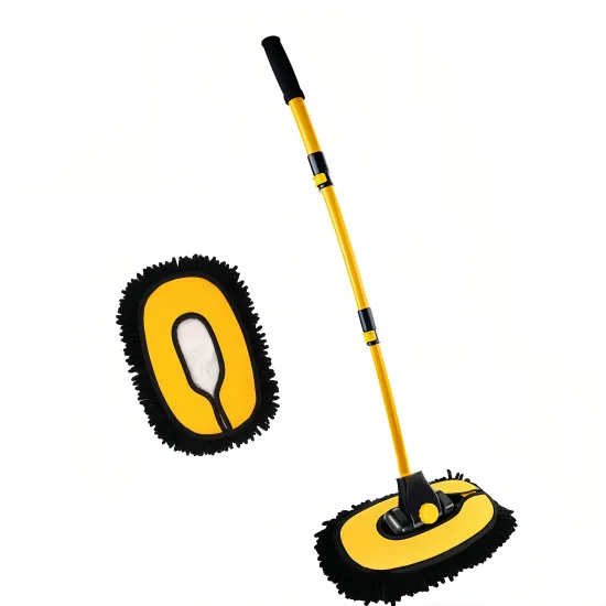 Durable 62" Premium Microfiber Mitt - Scratch-Free Auto Clean with Long Handle