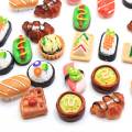 Grappig Voedsel Leuke Rijstballen Brood Sushi Zalm Hars Voor Vrouw Meisje Dangle Drop Oorbellen Asymmetrische Oorbellen Unieke Sieraden Gift