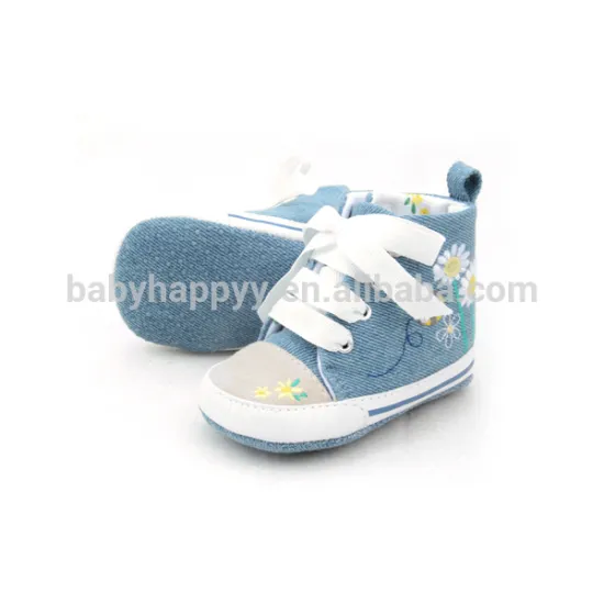 Durable baby prewalker shoes handmade canvas baby boy sport shoes