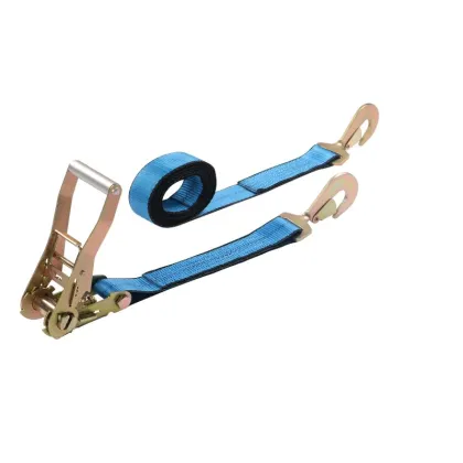 Polyester Webbing Ratchet Strap with Snap Hook