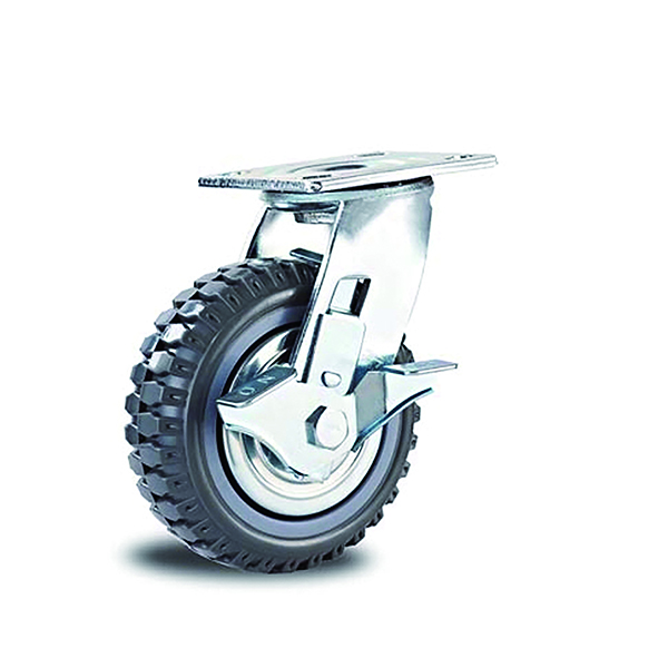 Heavy Duty PVC Side Brake Caster Wheel