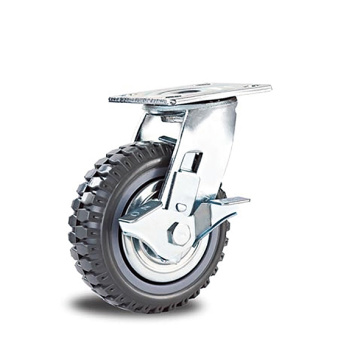 Heavy Duty PVC Side Brake Caster Wheel