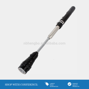 Telescopic 3 Led Pen Flashlight Torch Long Magnet Bending Rim Pick Up