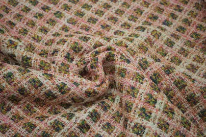 Wholesale Quantity Woolen Sofa Tweed Coat Fabric for Women's Clothing