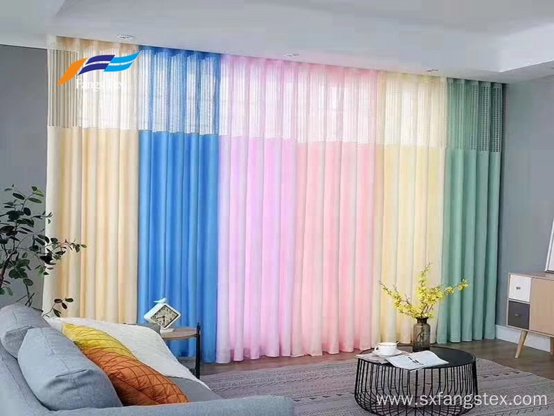 Home Textile Polyester Engineering Yarn Curtain Fabric