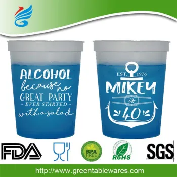 Temperature Color Change Plastic Drinking Mug