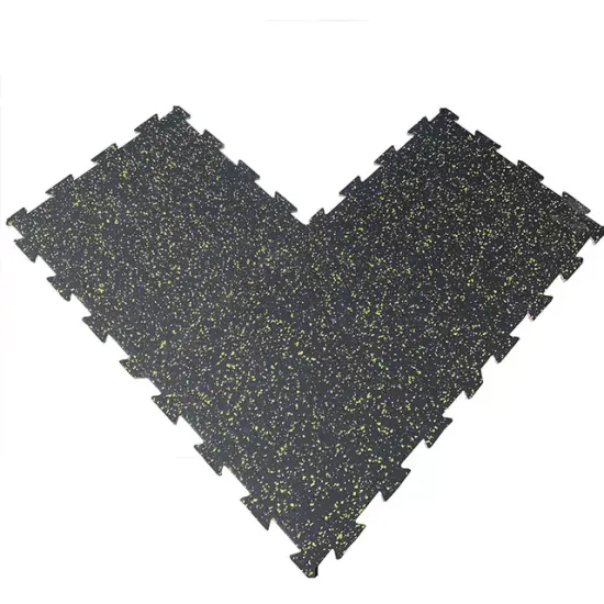 Customizable rubber mat for interlocking gym floor