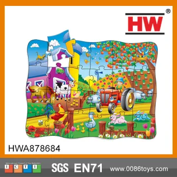 Kids Learn Ranch Puzzle Cardboard for Jigsaw Puzzle