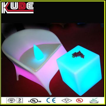 LED outdoor furniture led cube/led chair with cushion