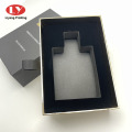 Texture Paper Drawer Custom Logo Black Perfume Box