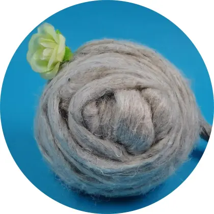 2400NM Raw Hemp Fibre Top for Spinning