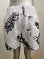 Pantalones cortos de playa para hombres de hojas frondosas