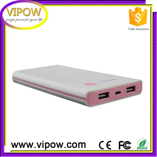 2016 new products portable charger slim 12000mah power bank from VIPOW company