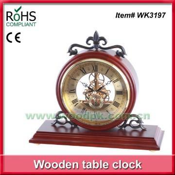 Mechanical style antique design table clock