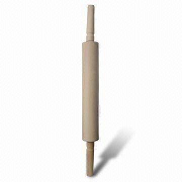 Wooden Rolling Pin, Made of Lotus Wood, Measuring 43.5 x 4.5cm, Roller Length of 24.8cm