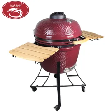 22 24 26 Inch Ceramic Smoker Backyard Party Charcoal BBQ Kamado Grill