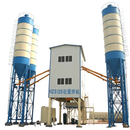 Hzs60 Mobile Mixing Station for Concrete Construction Engineering