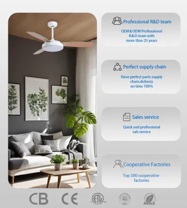 Modern Simple Ceiling Fan with Integrated Lighting