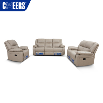 MANWAH CHEERS Manual 3 2 1 Luxury Fabric Recliner Sofa Set: Elevate Your Living Room with High-End Furniture
