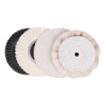 Roda rami pemoles sisal untuk stainless steel