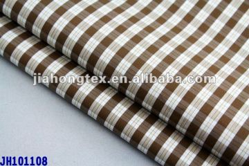 C/N/SP yarn dyed checked shirt poplin fabric