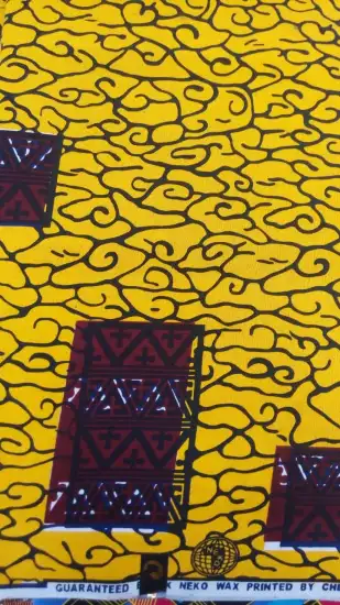 100% African Cotton Fabric African Real Wax Prints Fabric 8