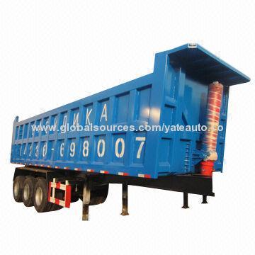 Tipper Semi Trailer, 10,500 x 2,300 x 1,700mm Work Space Size, HYVA Lifting System, 80T Load