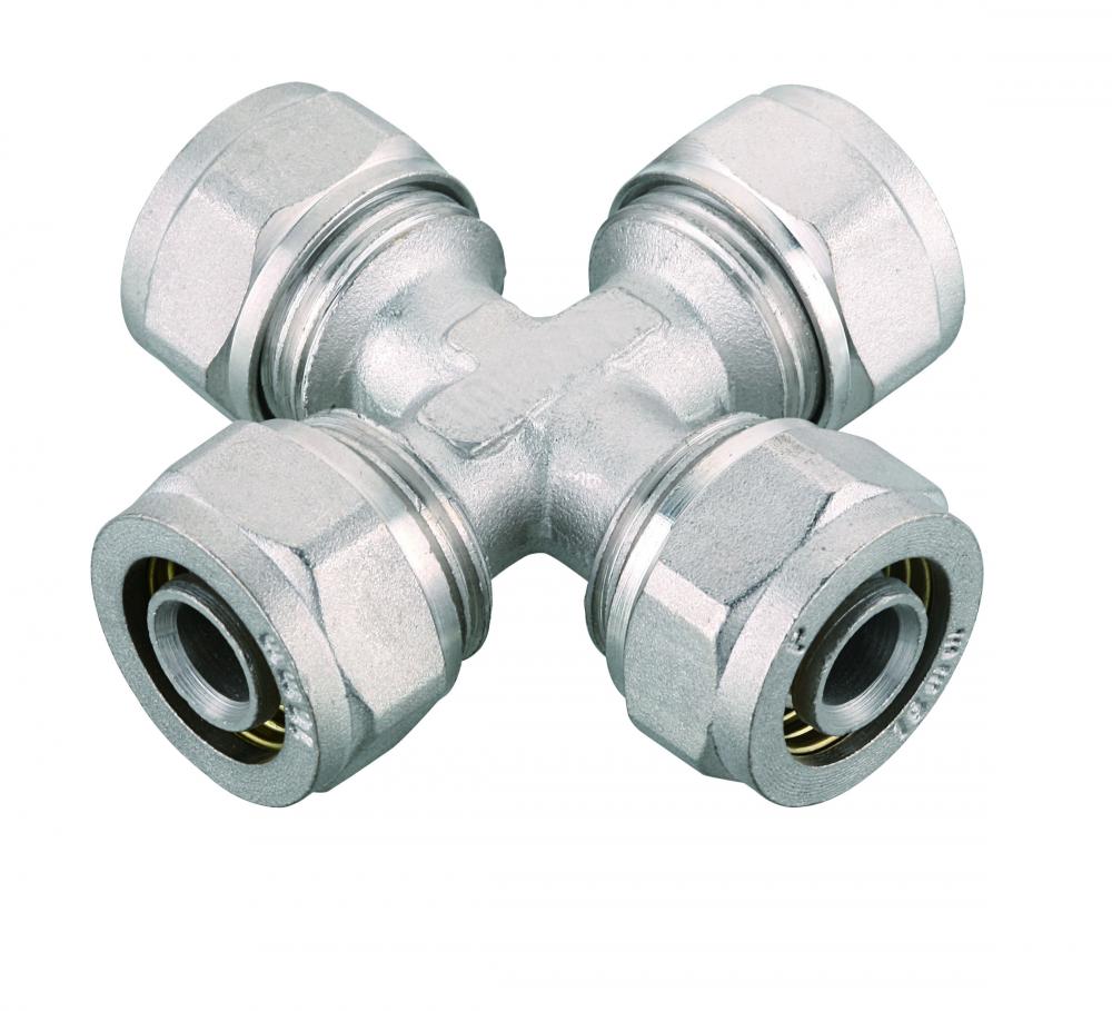 cross way fitting PEX pipe compression fitting