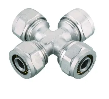PEX AL PEX pipe compression fitting