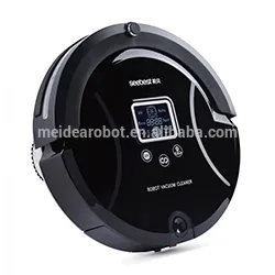 Universal remote control robot vacuum cleaner black color